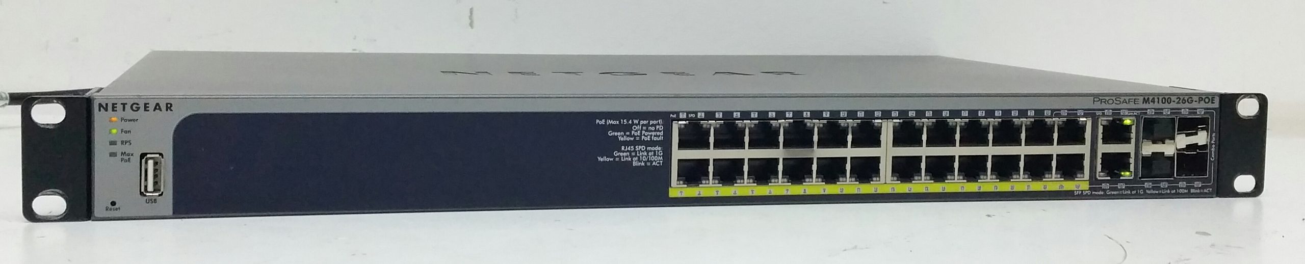 20231103_000417-1 Netgear Prosafe M4100-26G-POE 26-Port Gigabit L2+ PoE Managed Switch - Image 1