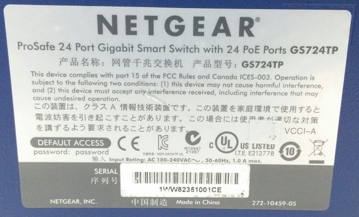 Netgear Prosafe GS724TP 24 PoE Port Gigabit Smart Switch - Image 3