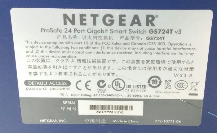 Netgear Prosafe GS724T 24 Port Gigabit Smart Switch - Image 3