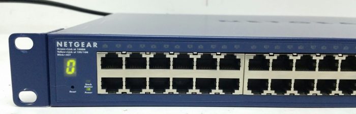 Netgear Prosafe GS748TS 48 Port Gigabit Stackable Smart Switch, 4 SFP Ports - Image 7