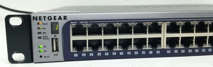 Netgear Prosafe GSM7352S v2 48 + 4 Port Gigabit L3 Managed Stackable Switch, 4 SFP Ports, x1 Fibre Optic - Image 7