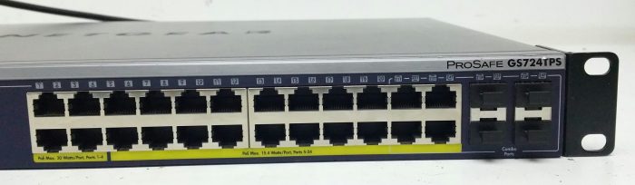Netgear Prosafe GS724TPS 24 Port Gigabit Stackable Smart Switch with 24 PoE Ports - Image 5