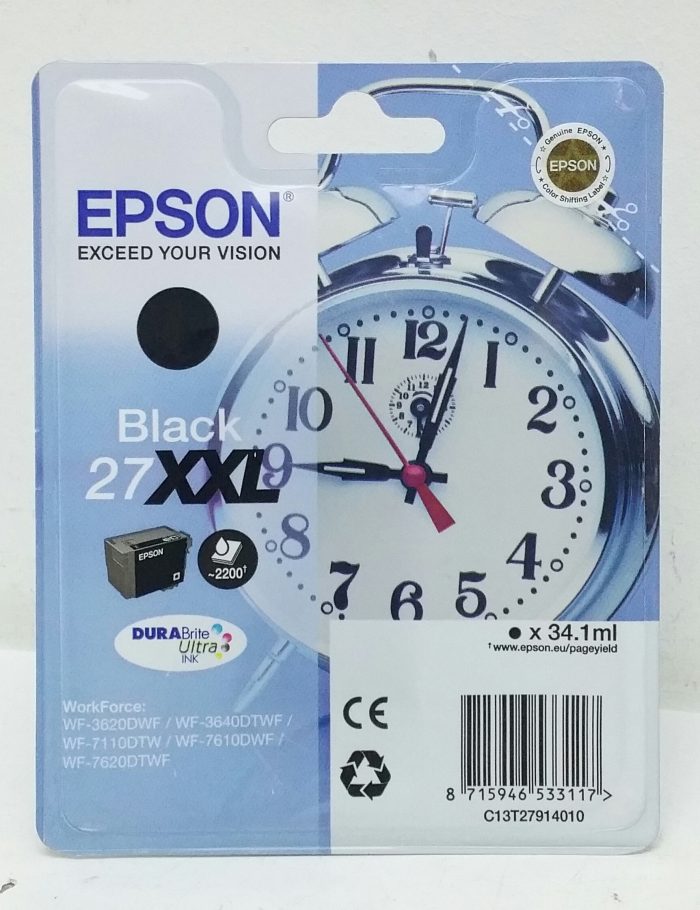 Epson 27XXL 34.1ml Black Ink Cartridge - Image 2
