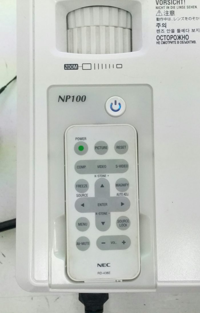Nec NP100 DLP Projector 1187 Lamp Hours Used - Image 8