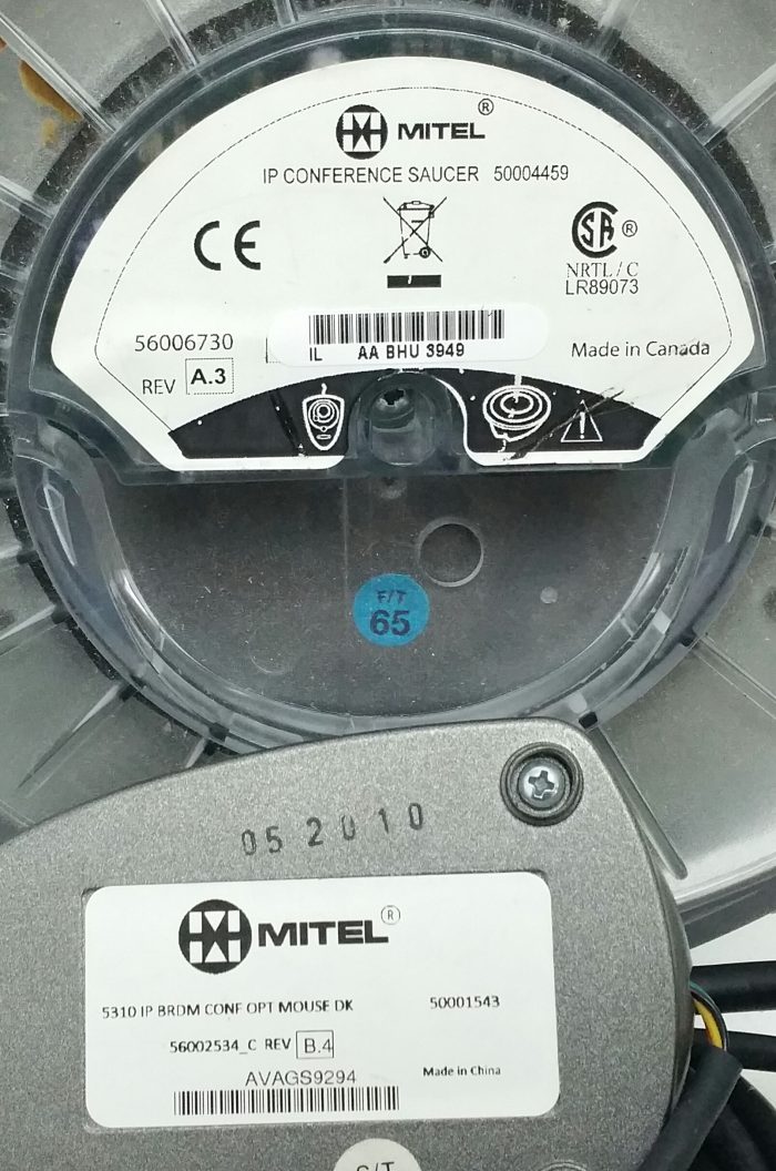 Mitel 5310 IP Conference Unit IP Conference Saucer & 1x IP Conference Unit Remote Control Mouse - Image 3