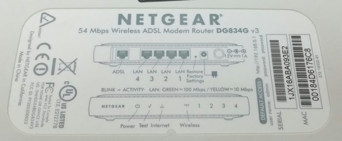 Netgear DG834G v3 54 Mbps Wireless ADSL2+ Modem Router - Image 3