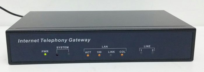 VG-401 2-Port RJ-11 VoIP Gateway (2 FXS) Internet Telephony Gateway - Image 2