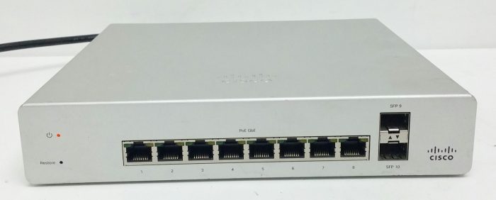 Cisco MS220-8P-HW Meraki MS220-8P 8-PoE, 2 SFP Gigabit Ethernet Switch - Image 2