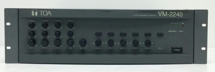 TOA VM-2240 System Management Amplifier - Image 2
