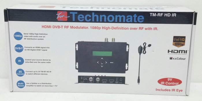 Technomate TM-RF HD IR HDMI DVB-T RF Modulator 1080p High Definition over RF with IR - Image 2