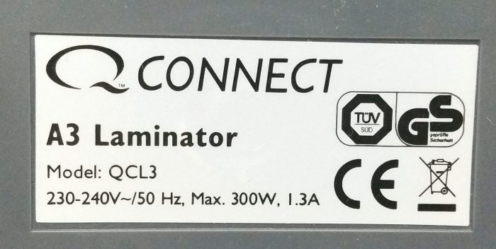 QConnect QCL3 A3 Laminator - Image 3