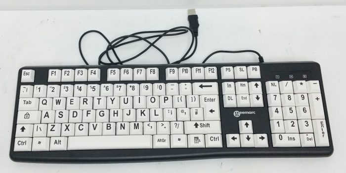Geemarc KBSV3_WH Big Letter Keyboard - Image 4