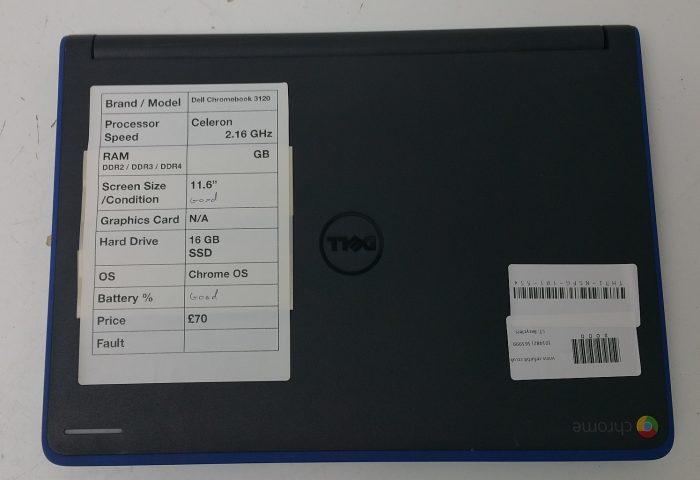 Dell Chromebook 3120/ Celeron 2.16GHz/ 4GB RAM/ 16GB SSD/ Chrome OS - Image 4