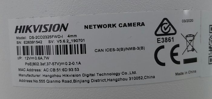 Hikvision DS-2CD2325FWD-I 4mm Network CCTV Camera - Image 3