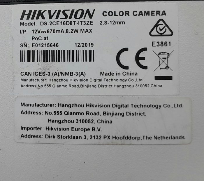 Hikvision DS-2CE16D8T-IT3ZE 2.8-12mm Color CCTV Camera - Image 3