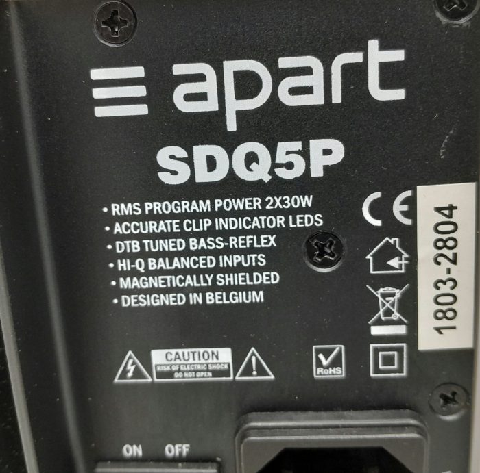 Apart SDQ5P Wall-Mounted Speakers - Image 3