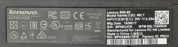 Lenovo E50-80 80LT i3-4005U 1.7GHz 8GB Ram 15.6" 120GB SSD Windows 10 64bit - Image 4