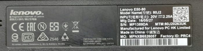 Lenovo E50-80 80J2 i5-5200U 2.2GHz 4GB Ram 15.6" - Image 4