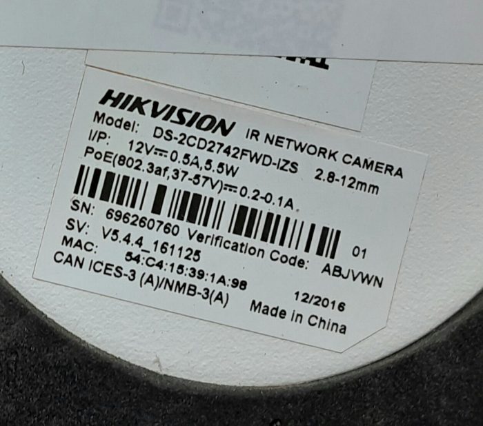 Hikvision DS-2CD2742FWD-IZS CCTV Color Camera - Image 3