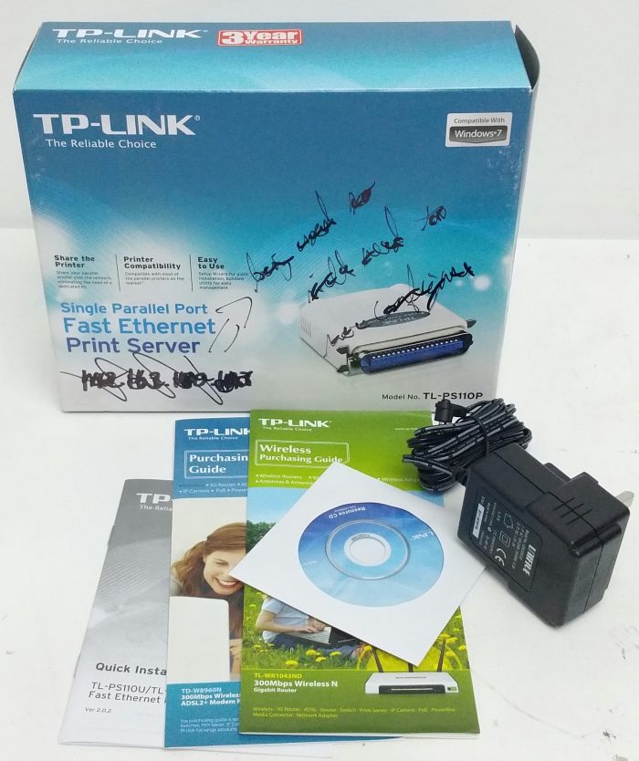 TP-Link TL-PS110P Single Parallel Port Fast Ethernet Print Server - Image 3