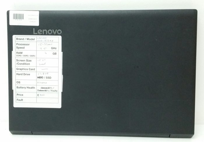 Lenovo V110-15IKB 80TH - i5-7200U 2.5GHz - 4GB Ram - 15.6" - 128GB SSD - Windows 11 Home - Image 3