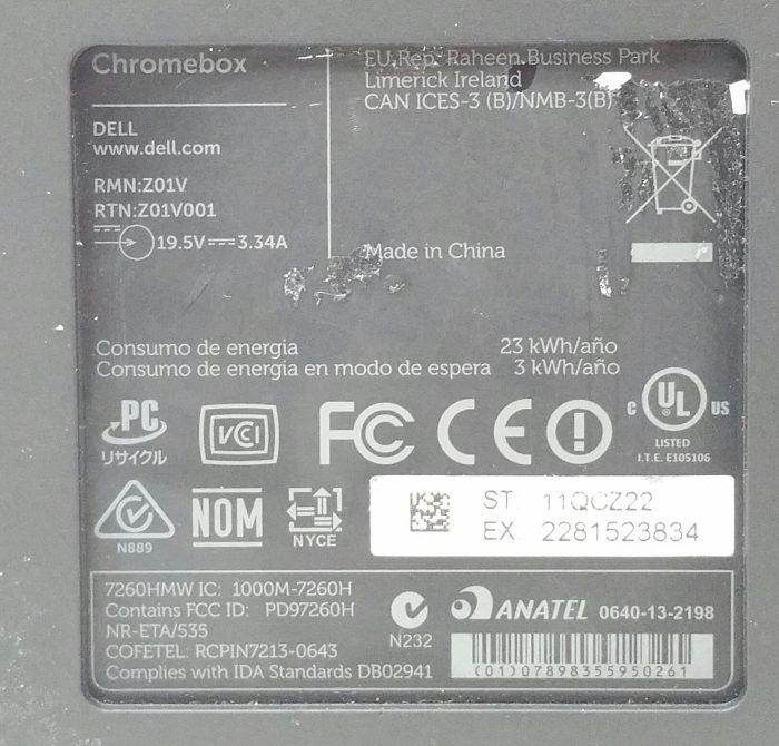 Dell Chromebox Z01V Digital Media Player - Image 3