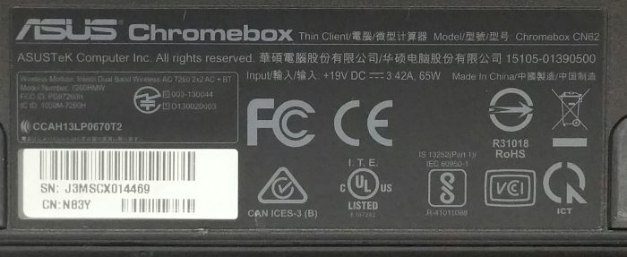 Asus Chromebox 7260HMW Digital Media Player - Image 3