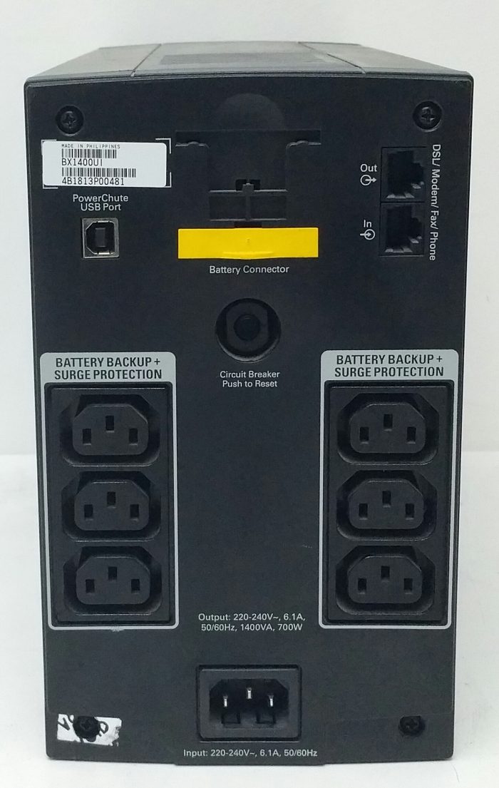 APC Back-UPS 1400 BX1400UI Uninterruptible Power Supply (UPS) - Image 4