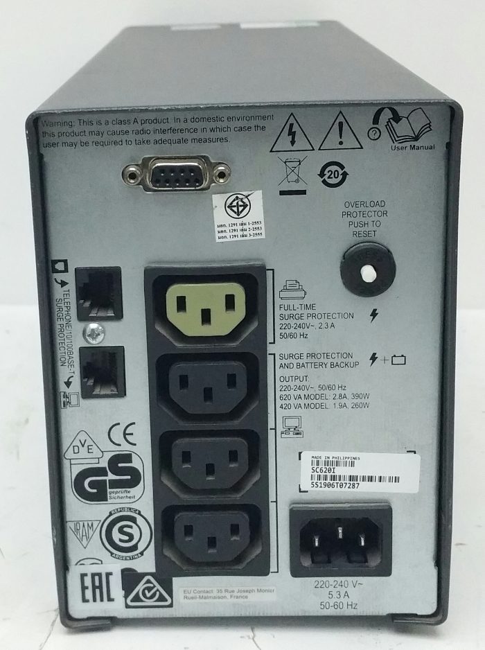 APC Smart-UPS SC 620 SC620I Uninterruptible Power Supply (UPS) - Image 4