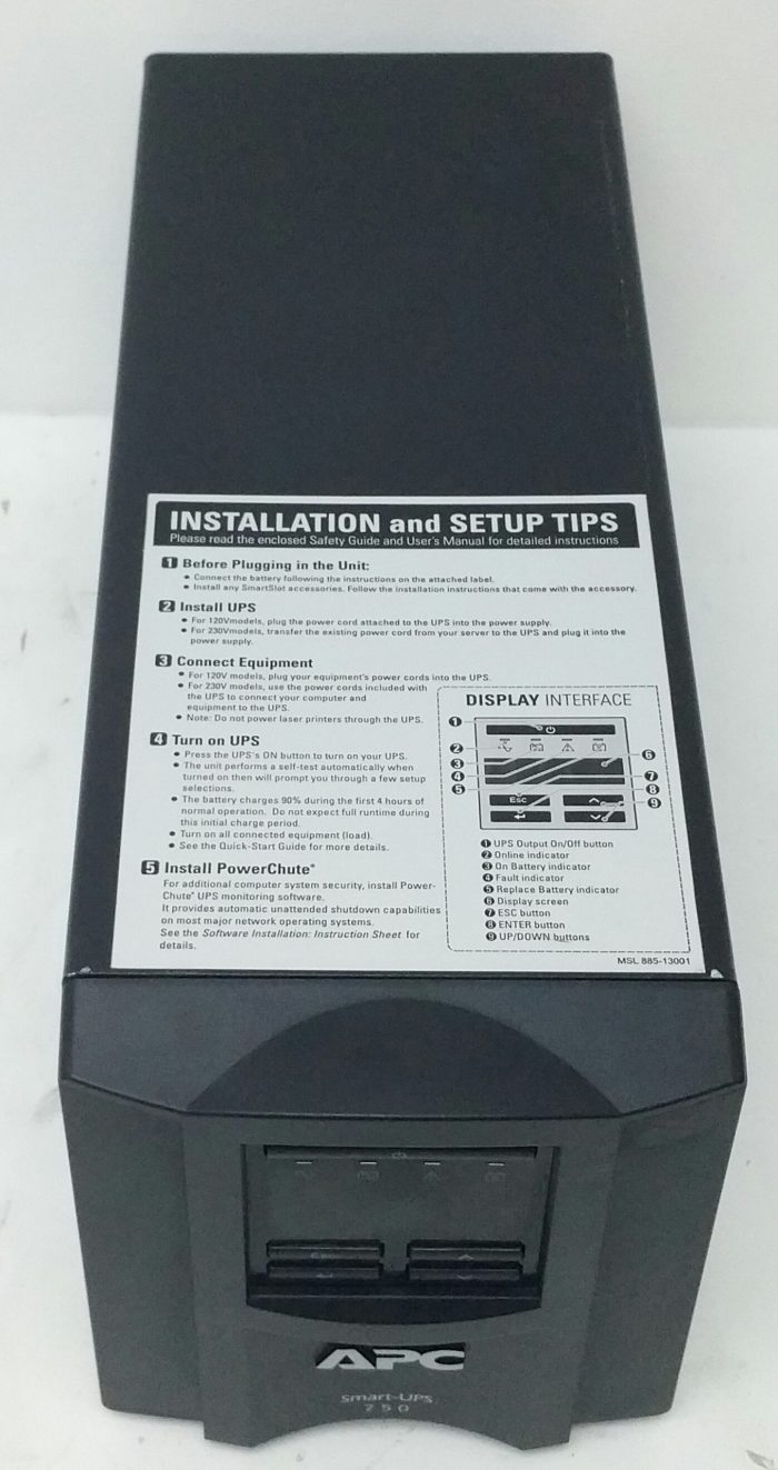APC Smart-UPS 750 SMT750I Uninterruptible Power Supply (UPS) - Image 5