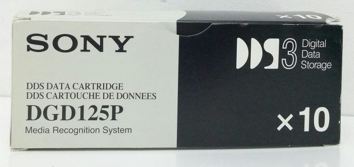 Sony Premium125P DGD125P DDS Data Cartridge - Media Recognition System - x10 Pack - Image 2