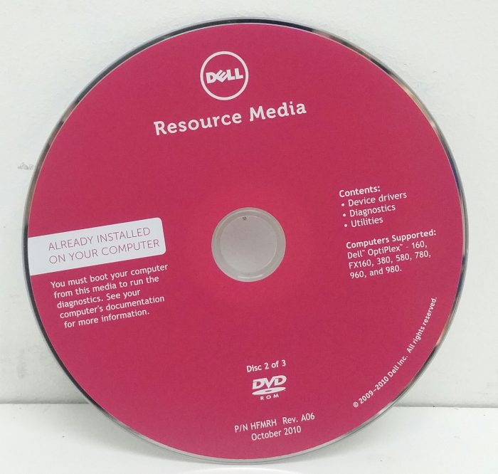 Dell Resource Media DVD Software - Image 3