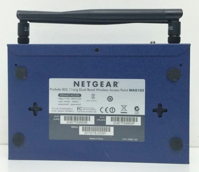 Netgear Prosafe WAG102 802.11a/g Dual Band Wireless Access Point - Image 3