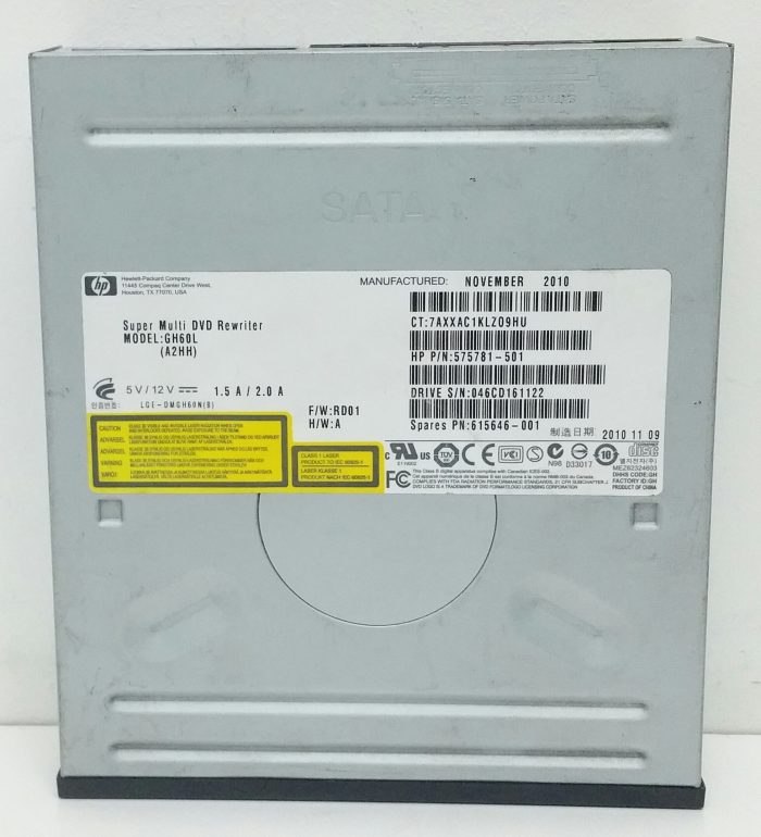 HP GH60L (A2HH) Super Multi DVD Rewriter Drive - Image 3