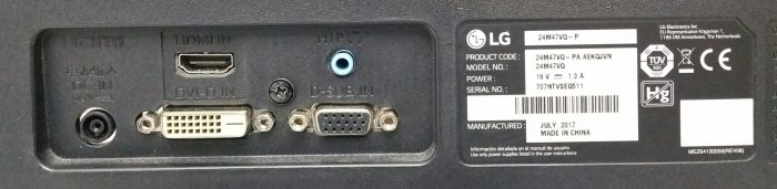 LG 24M47VQ-P 24" HDMI DVI VGA LCD Monitor - Image 3