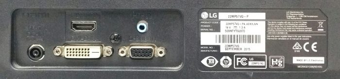LG 22MP57VQ-P 22" HDMI DVI VGA LCD Monitor - Image 3