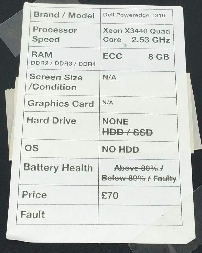 Dell PowerEdge T310 - Xeon X3440 Quad Core 2.53GHz - ECC 4GB - CPU - Image 3