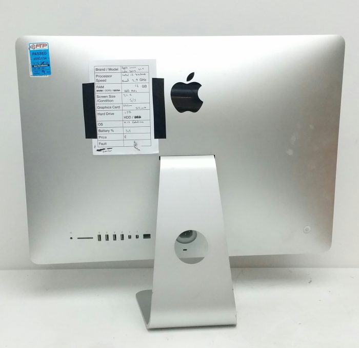 Apple iMac Late 2012 - Intel i5-3470S Quad 2.9GHz - 16GB RAM 1600MHz - 21.5" - 650M 512MB - 1TB HDD - 10.15 Catalina (Late 2012) - Image 4