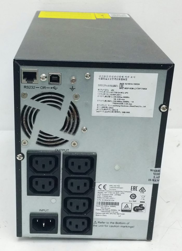 HP J2P88A T750 G4 Uninterruptible Power Supply UPS - Image 4