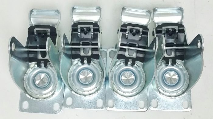 RRIUTO X001KVT82R 4PCS Trolley Swivel Casters Only with Lock Brake - Image 4