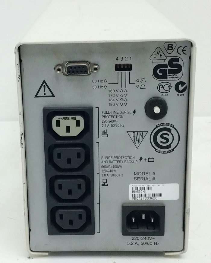 APC Back-UPS 650 BK650MI Uninterruptible Power Supply UPS - Image 5