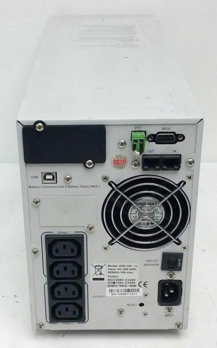 ECM PowerCom VGD-700 Uninterruptible Power Supply UPS - Image 4