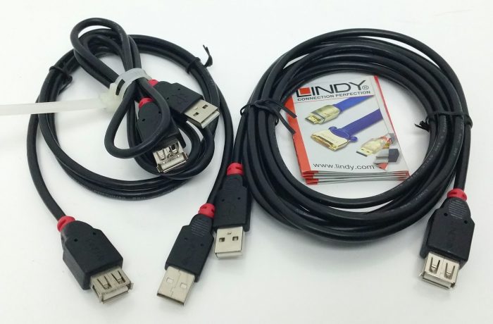 Joblot 3x Lindy 31856 & 7923 - USB 2.0 Extension Cable - Image 4