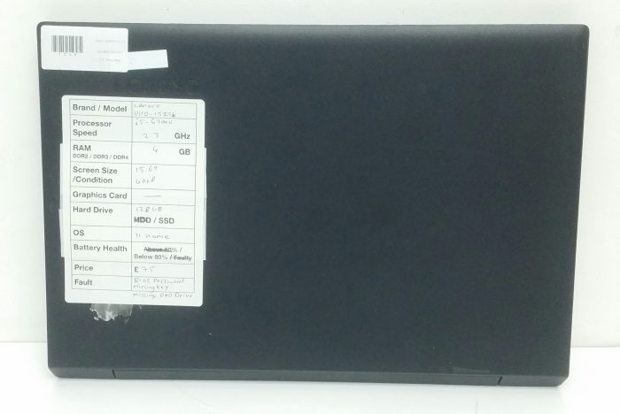 Lenovo V110-15ISK 80TL - i5-6200U 2.3GHz - 4GB Ram - 15.6" - 128GB SSD - Windows 11 Home - Image 3