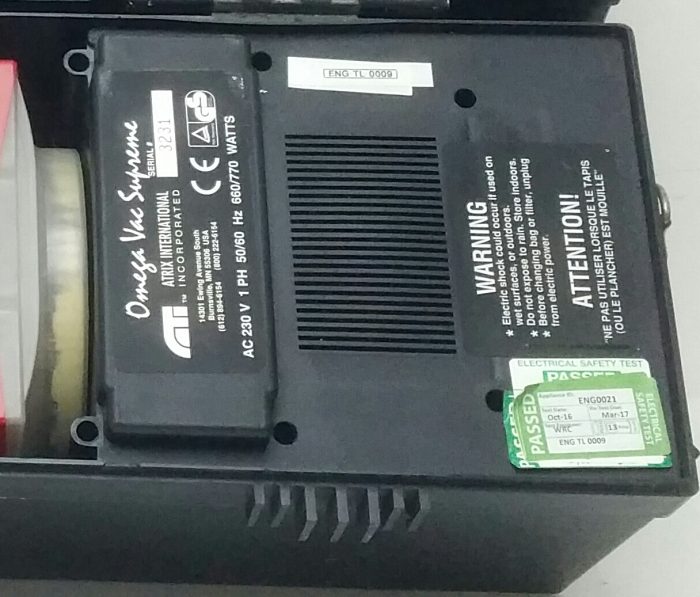 Atrix Omega Vac Supreme 3231 Toner Filter Machine - Image 5