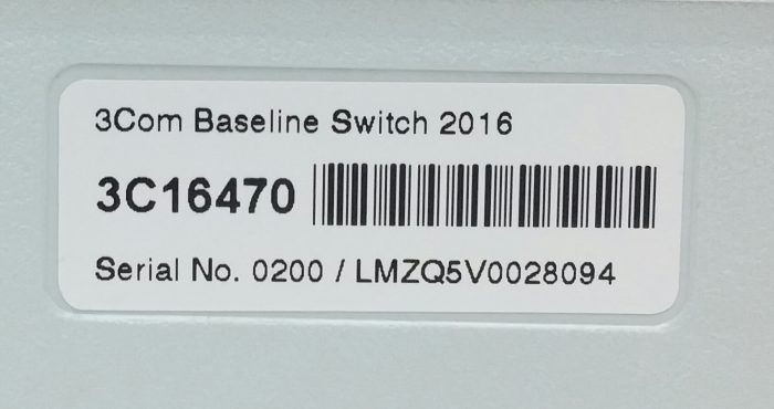 3Com 3C16470 16 Port Baseline Switch 2016 - Image 3