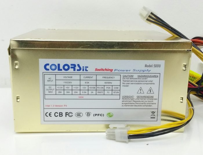 ColorSit 500U 500W Switching Power Supply Unit - Image 3