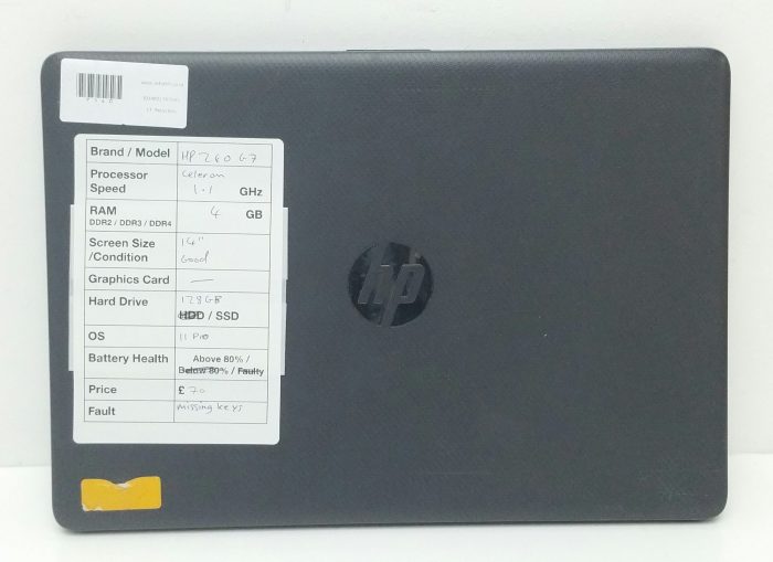 HP 240 G7 Celeron N4020 1.1GHz - 4GB Ram - 14" - 128GB SSD - Windows 11 Pro - Image 3