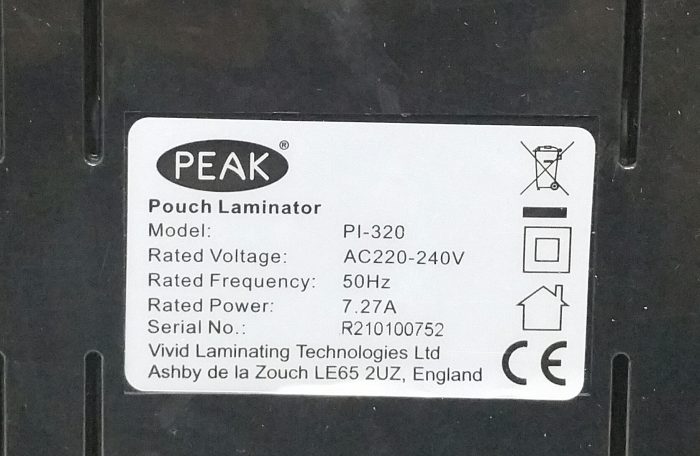 Peak PI-320 Pouch Laminator - Image 3