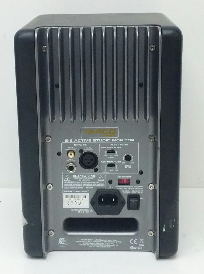 Tapco S5 Active Studio Monitor Speaker - Image 4